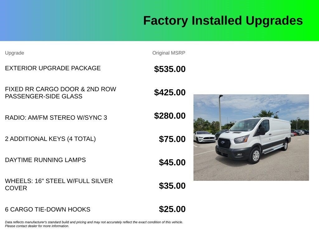 Used 2025 Ford Transit-250 Cargo Base Van Low Roof Van