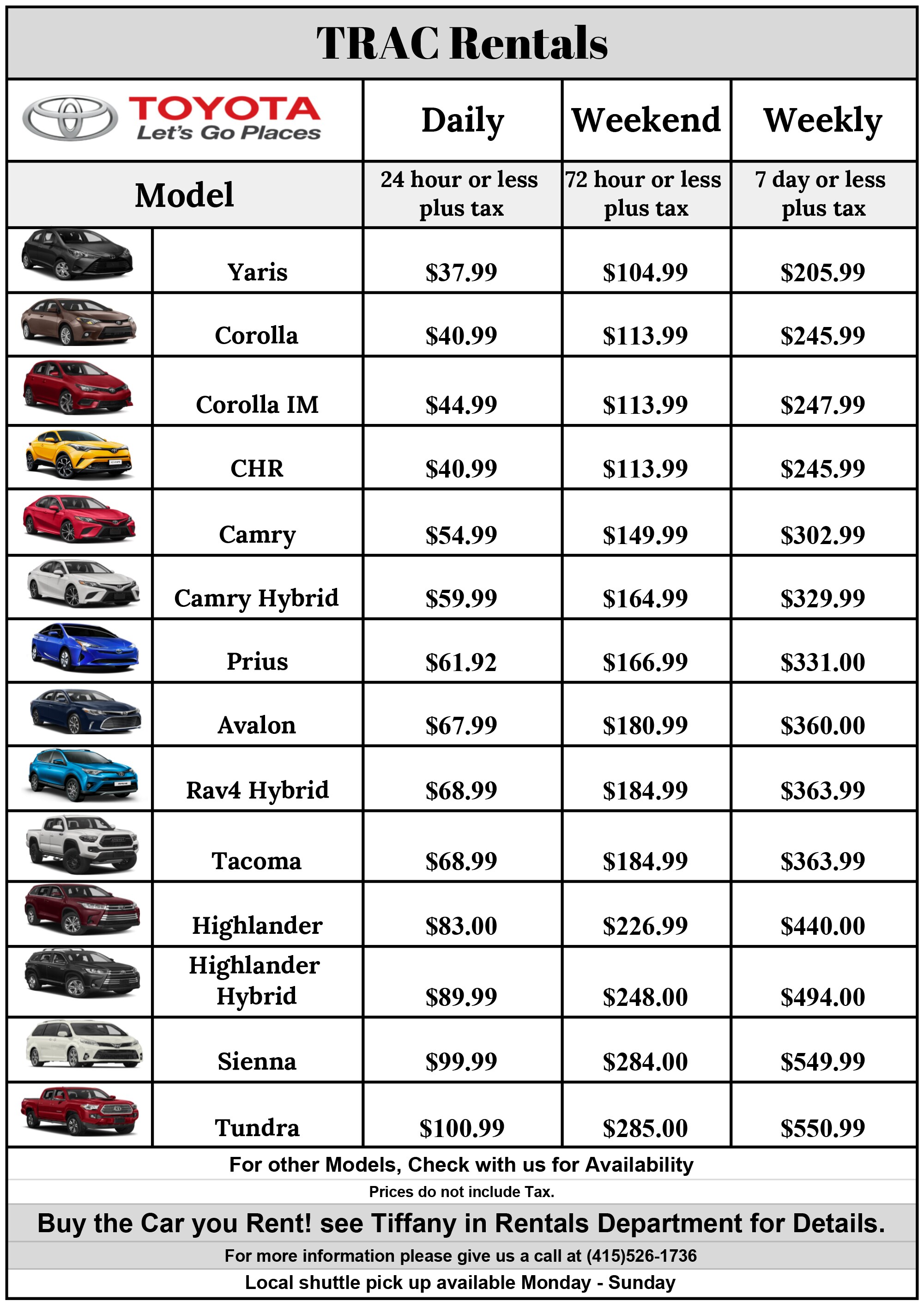 Toyota Car Rentals Rental Department San Rafael near Toyota Car Rentals Rental Department San Rafael near
