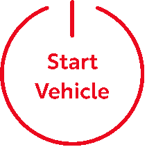 A button with Start Vehicle text in the middle
