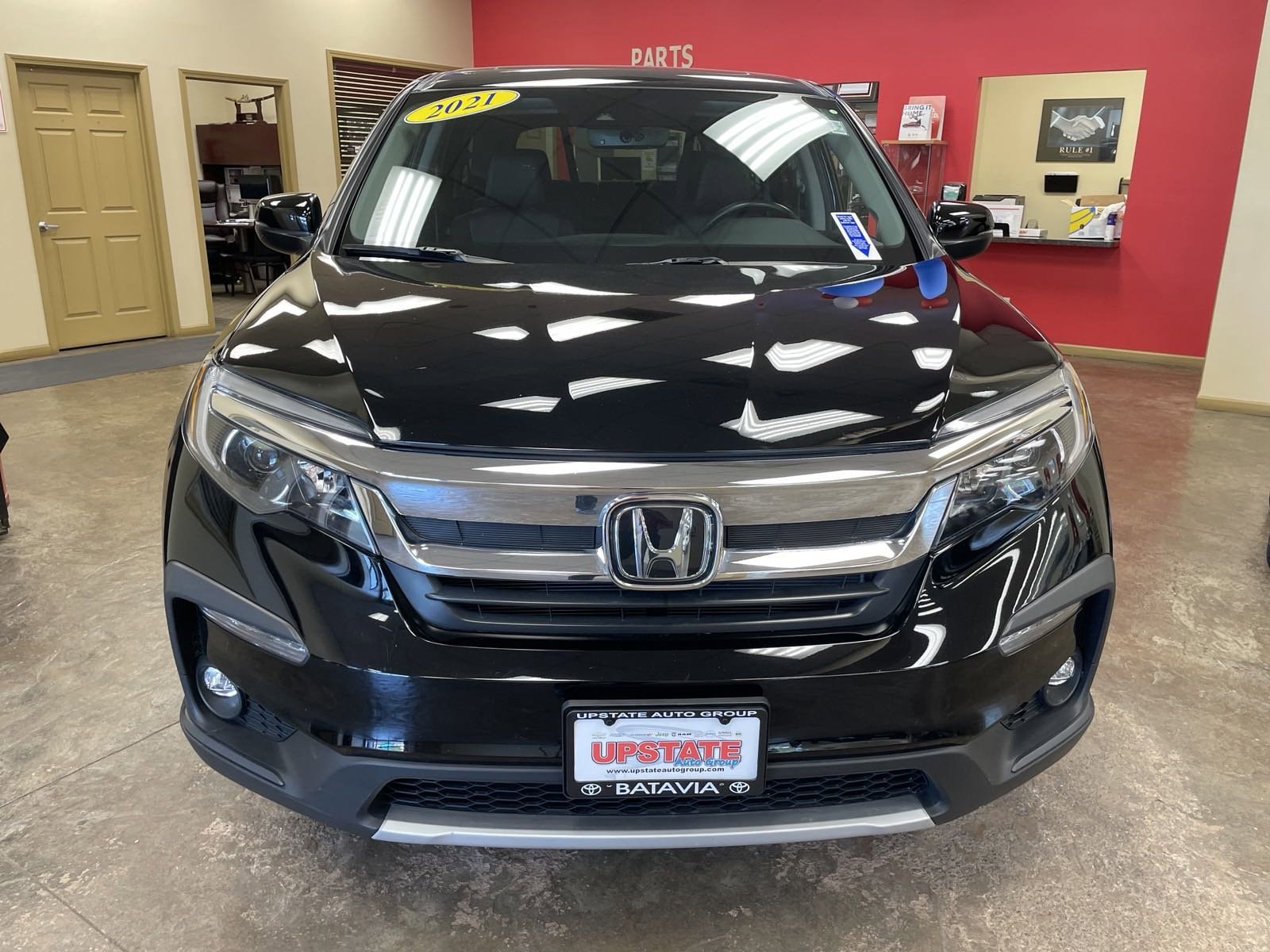 Used 2021 Honda Pilot EX-L with VIN 5FNYF6H58MB084628 for sale in Batavia, NY