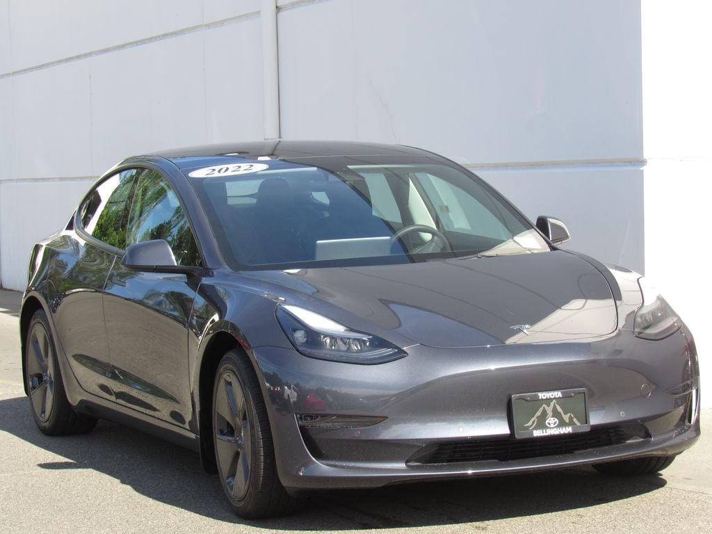 Used 2022 Tesla Model 3 Base with VIN 5YJ3E1EA9NF329102 for sale in Bellingham, WA
