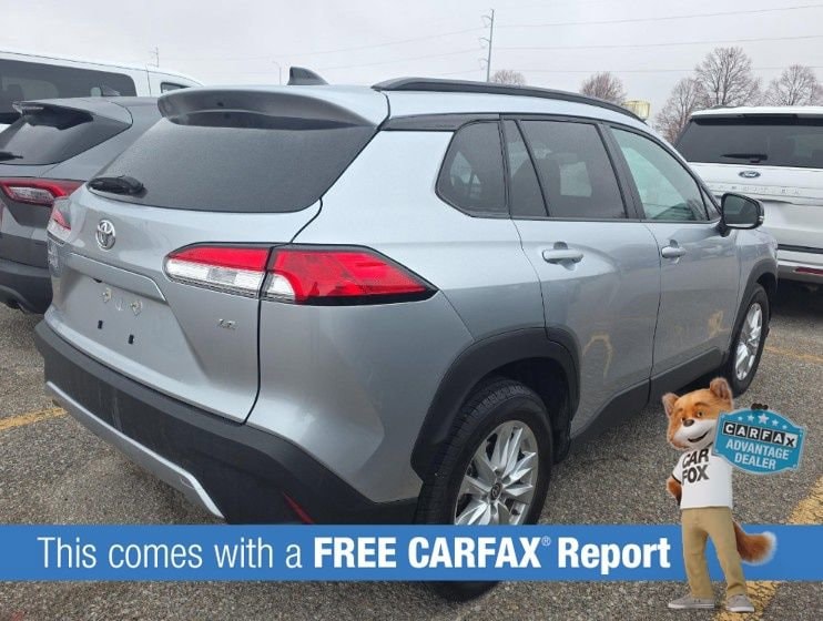 Certified 2025 Toyota Corolla Cross LE with VIN 7MUCAAAG8SV122199 for sale in Kansas City