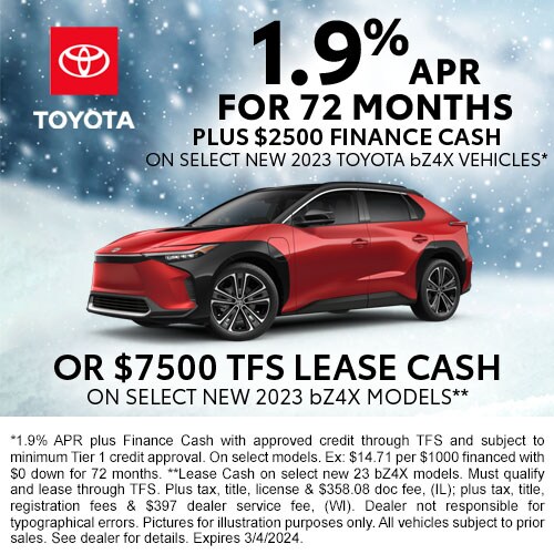 New Toyota Lease Deals, Specials, & Financing Toyota of Brookfield WI