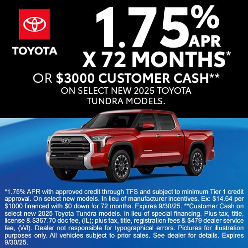 Toyota Incentives September