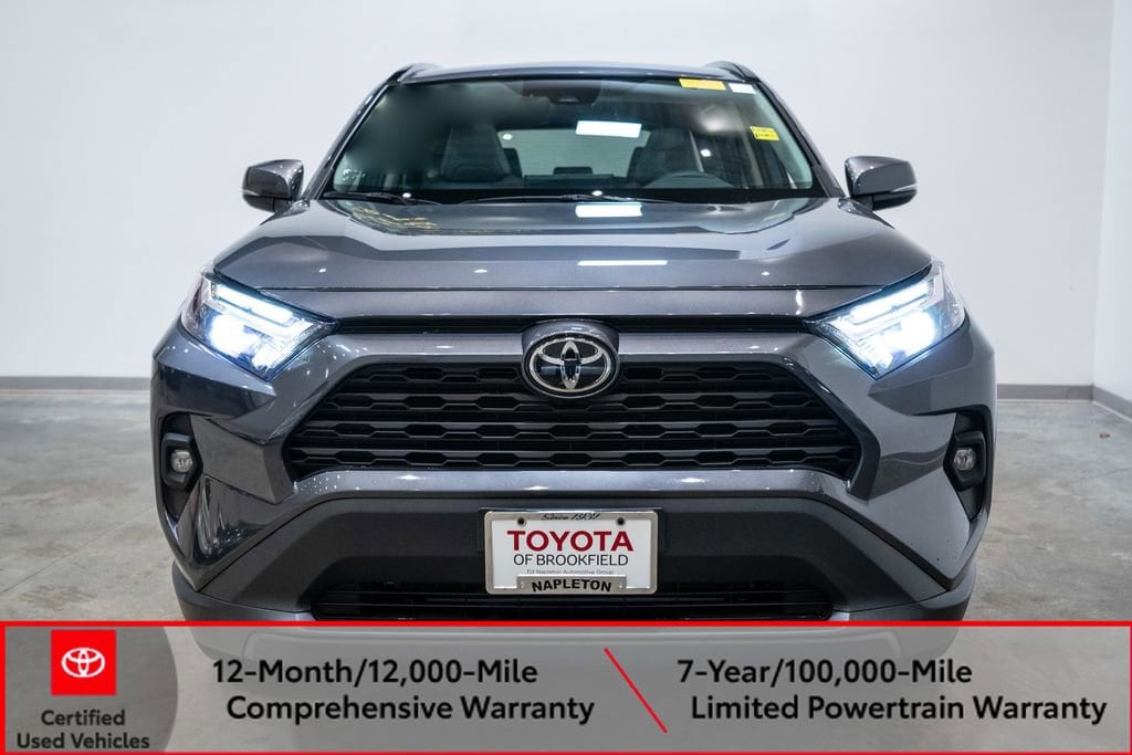 Certified 2022 Toyota RAV4 XLE Premium with VIN 2T3A1RFV1NW302425 for sale in Kansas City