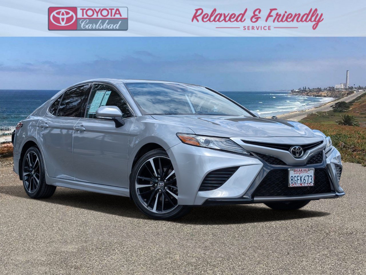 Celestial Silver Metallic 2019 Toyota Camry Sedan Front-Wheel Drive Automatic