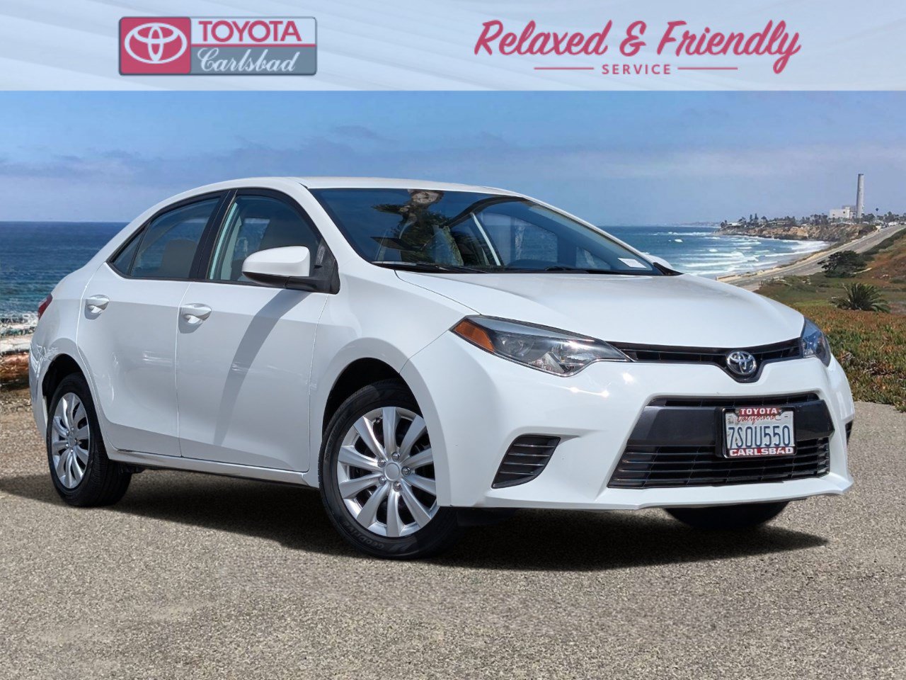 Used 2016 Toyota Corolla LE with VIN 5YFBURHE8GP526720 for sale in Carlsbad, CA