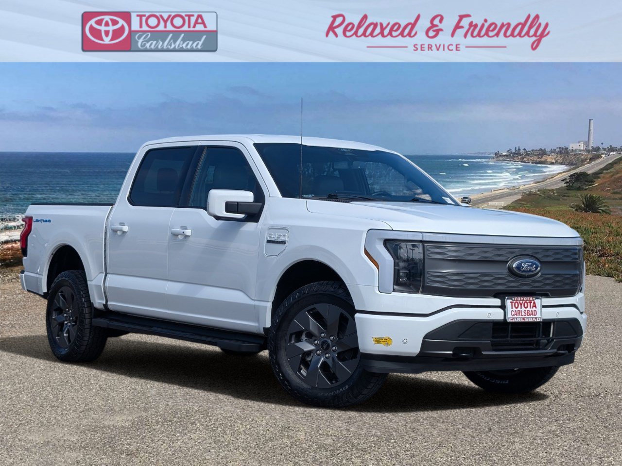 Used 2022 Ford F-150 Lightning Lariat with VIN 1FTVW1EL3NWG08550 for sale in Carlsbad, CA