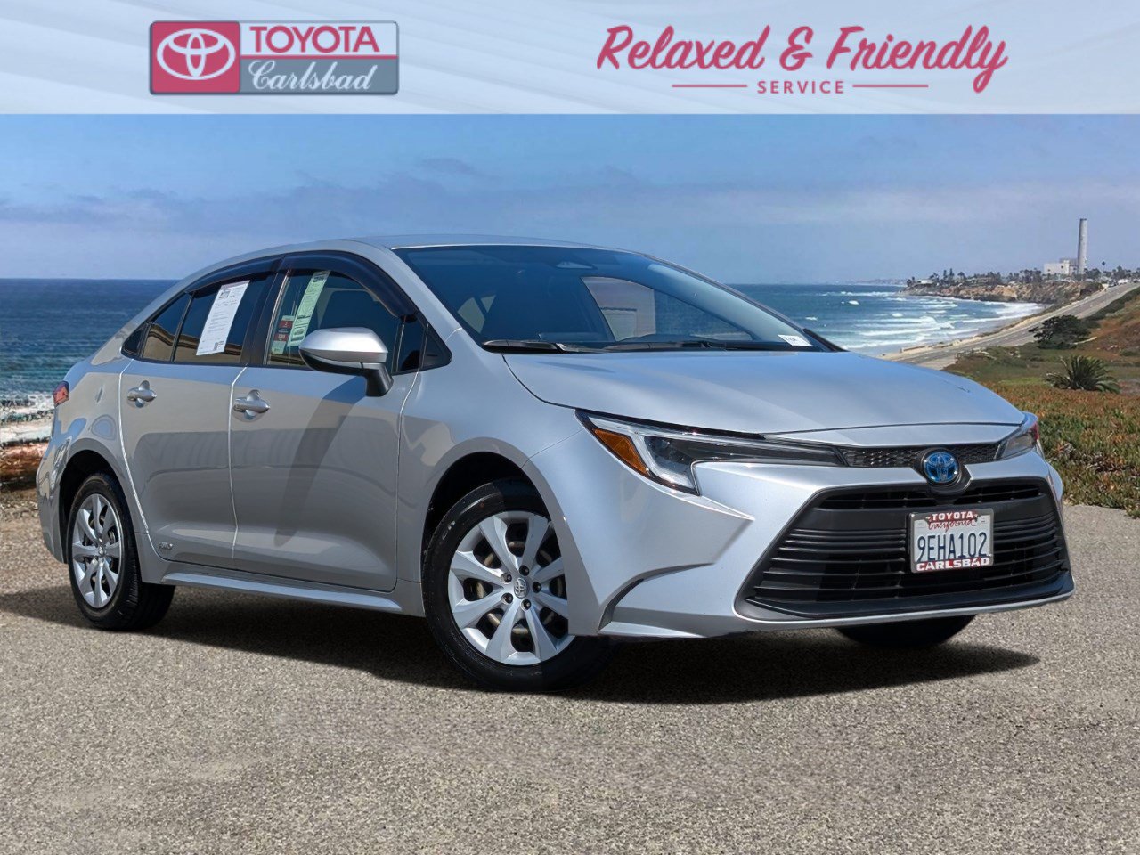 Classic Silver 2023 Toyota Corolla Hybrid Sedan All-Wheel Drive Continuously Variable Transmission