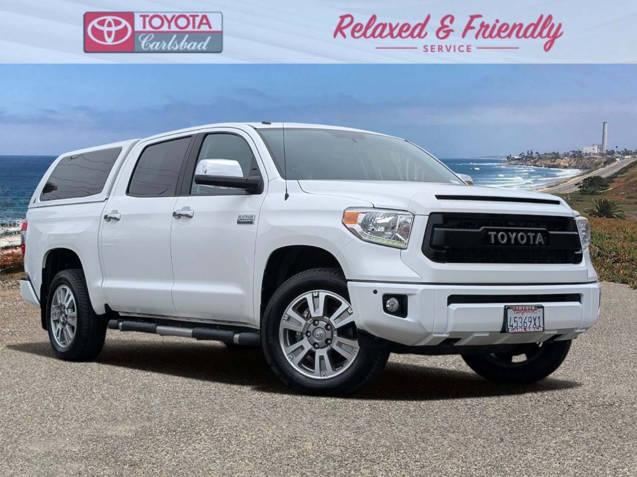Super White 2016 Toyota Tundra Pickup Truck Four-Wheel Drive Automatic