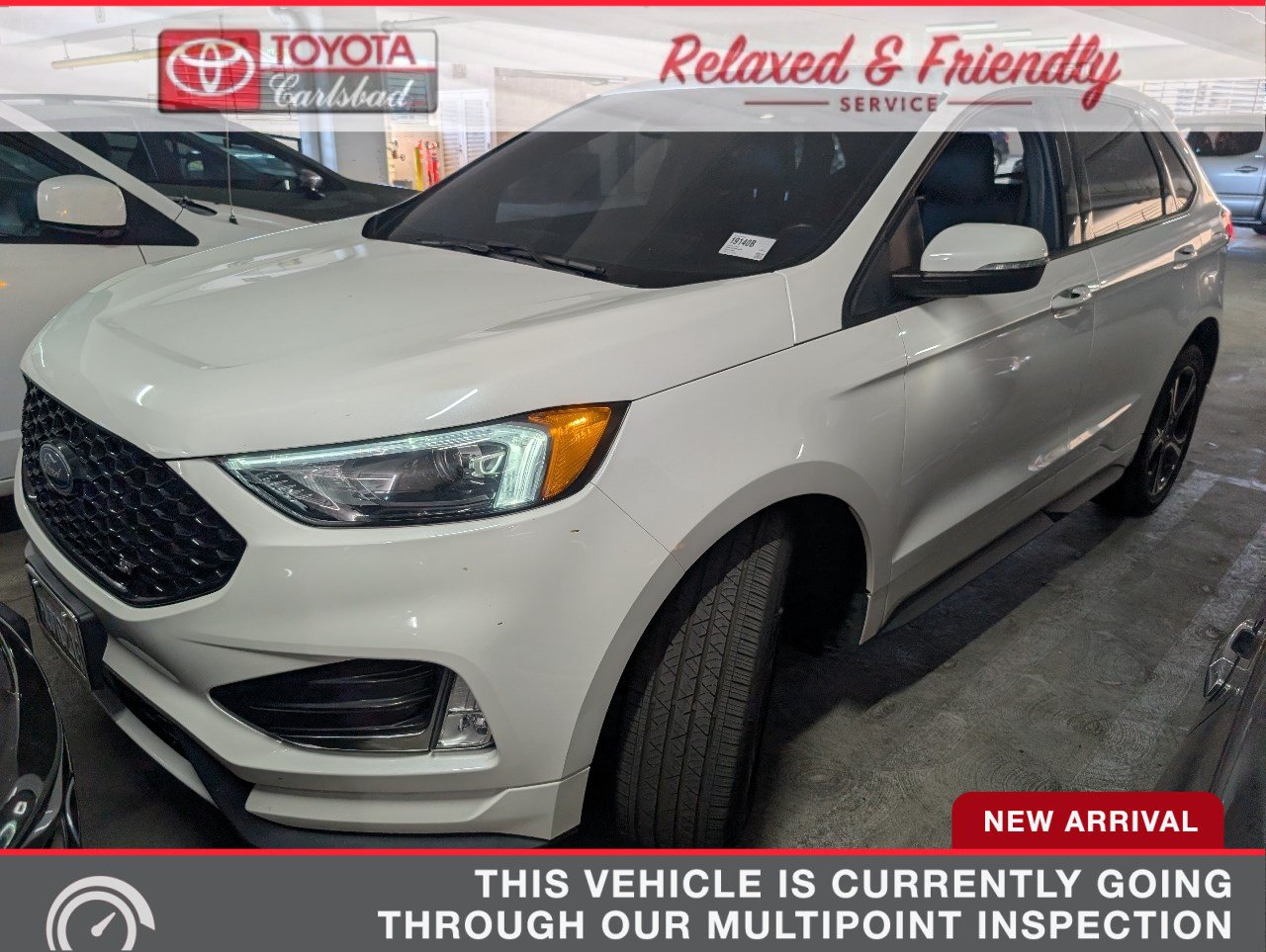 Star White Tri-Coat 2023 Ford Edge SUV / Crossover All-Wheel Drive Automatic