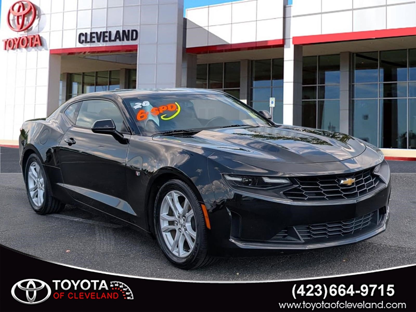 Black 2020 Chevrolet Camaro Coupe Rear-Wheel Drive Manual
