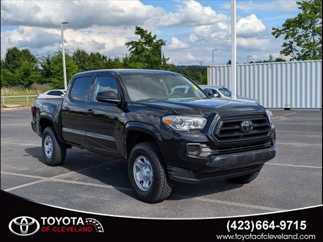 Midnight Black 2021 Toyota Tacoma SR V6 Double Cab 4WD Pickup Truck Four-Wheel Drive Automatic
