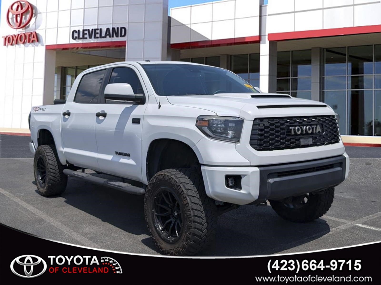 Super White 2019 Toyota Tundra TRD Pro CrewMax 5.7L 4WD Pickup Truck Four-Wheel Drive Automatic