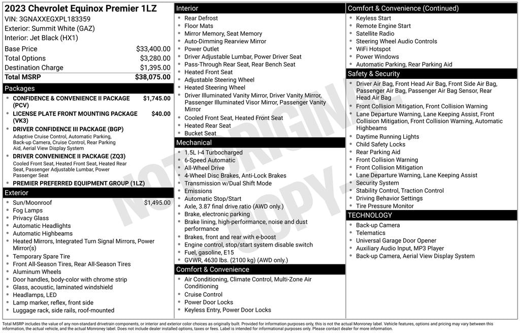 Used 2023 Chevrolet Equinox Premier SUV