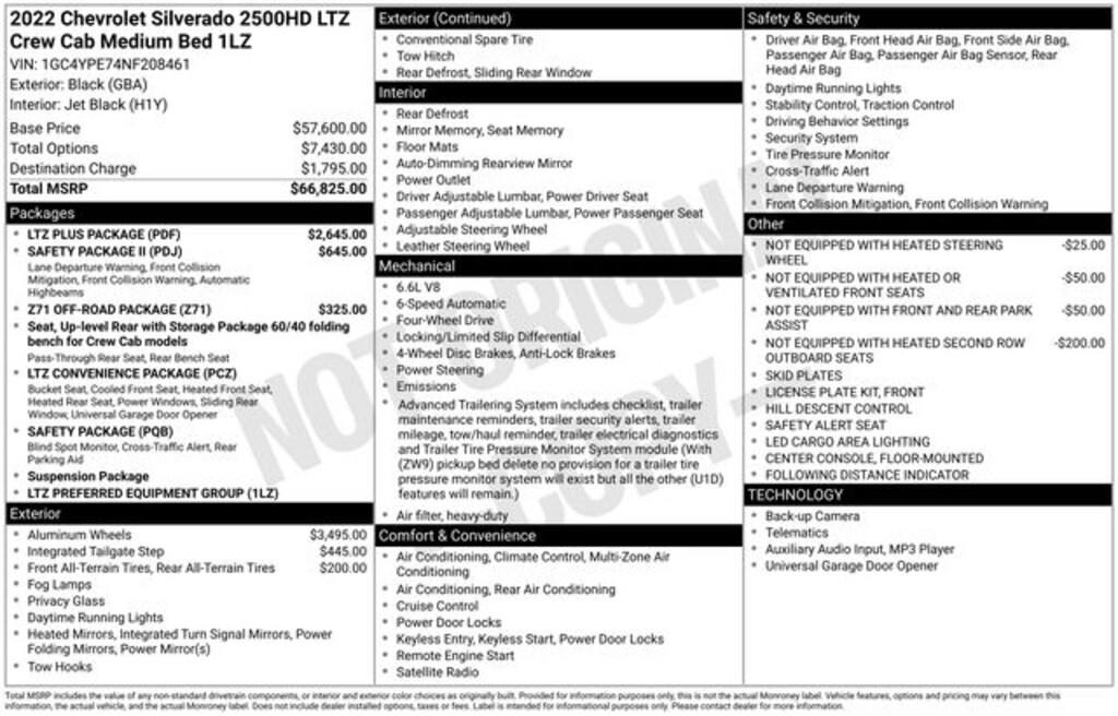 Used 2022 Chevrolet Silverado 2500 HD LTZ Truck Crew Cab