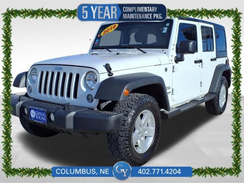 Used 2018 Jeep Wrangler JK Unlimited Sport 4x4 SUV