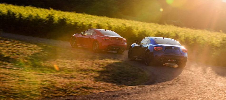 The History of the Toyota 86 Red and Blue Toyota 86's