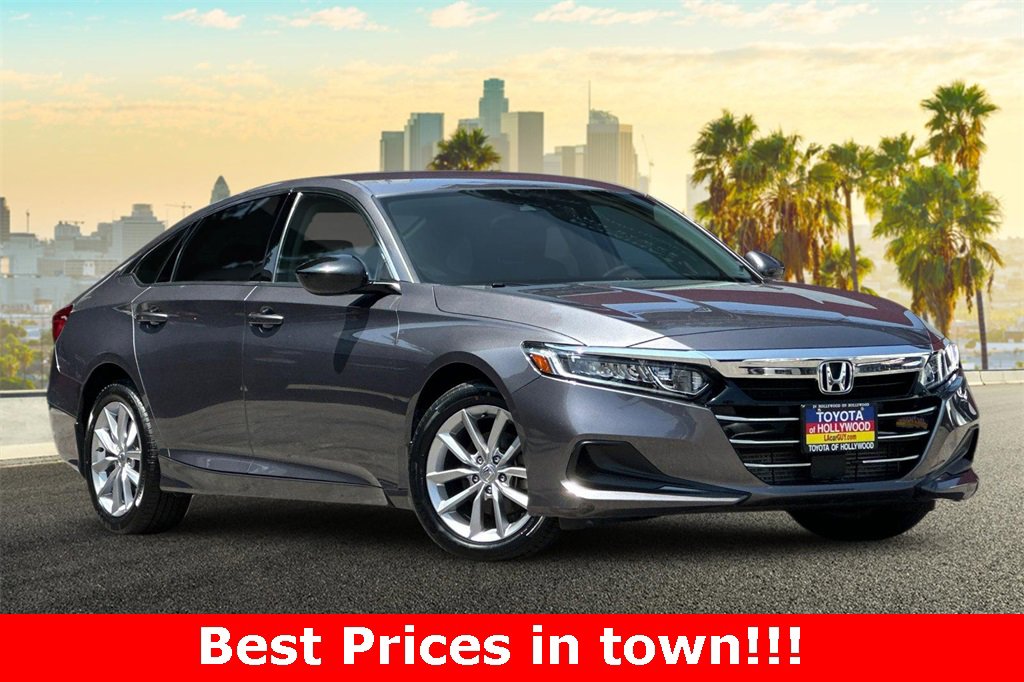 Used 2022 Honda Accord LX with VIN 1HGCV1F13NA039026 for sale in Hollywood, CA