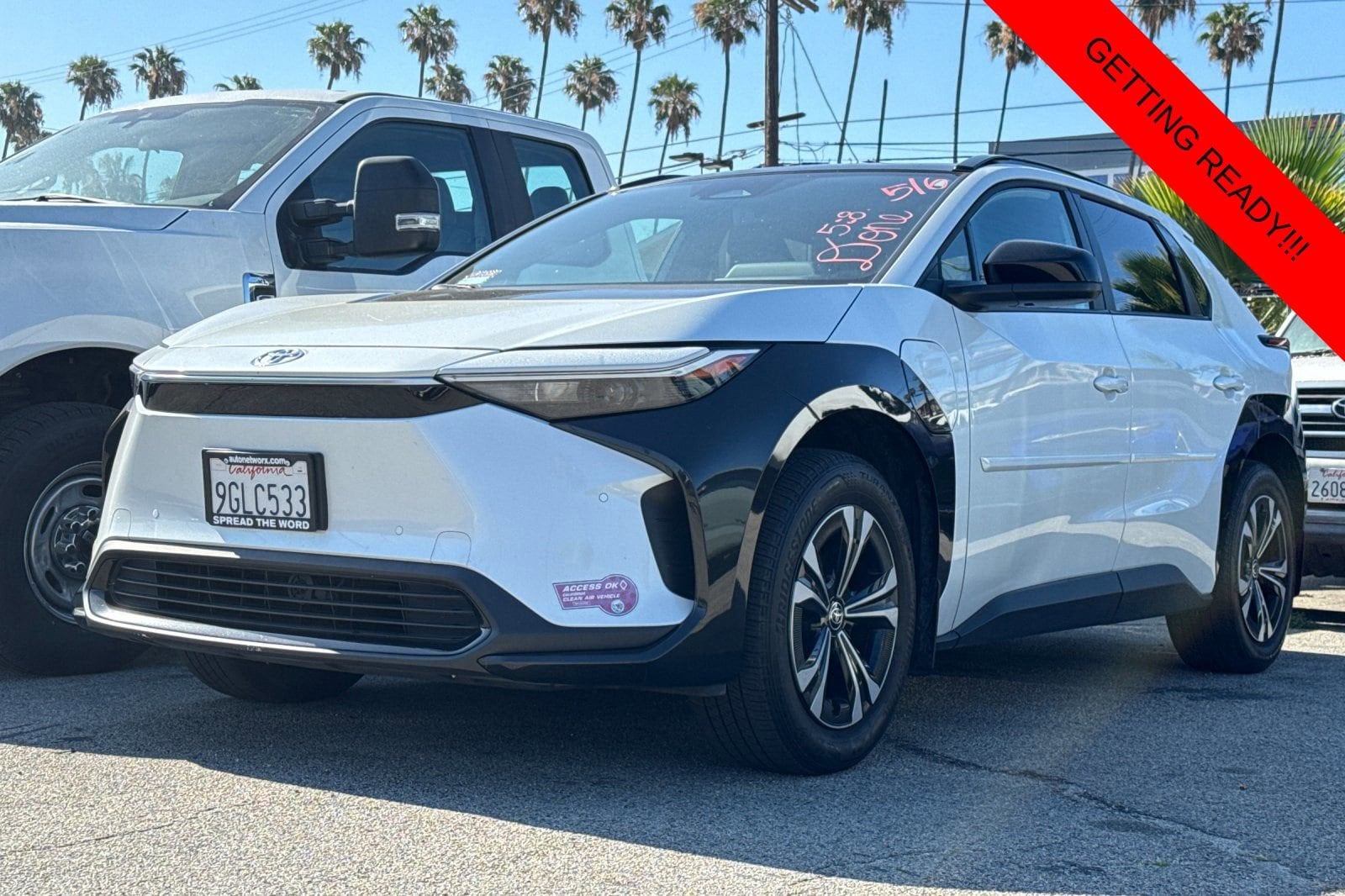 Certified 2023 Toyota bZ4X XLE with VIN JTMAAAAA9PA010058 for sale in Los Angeles, CA