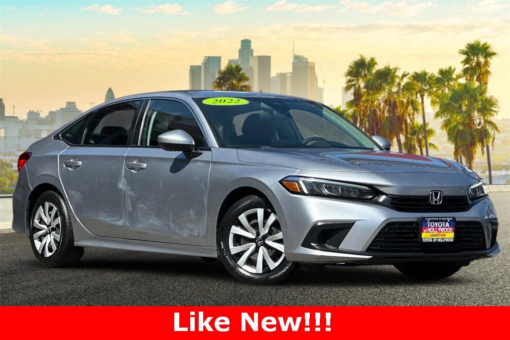 Used 2022 Honda Civic LX with VIN 2HGFE2F27NH518241 for sale in Hollywood, CA