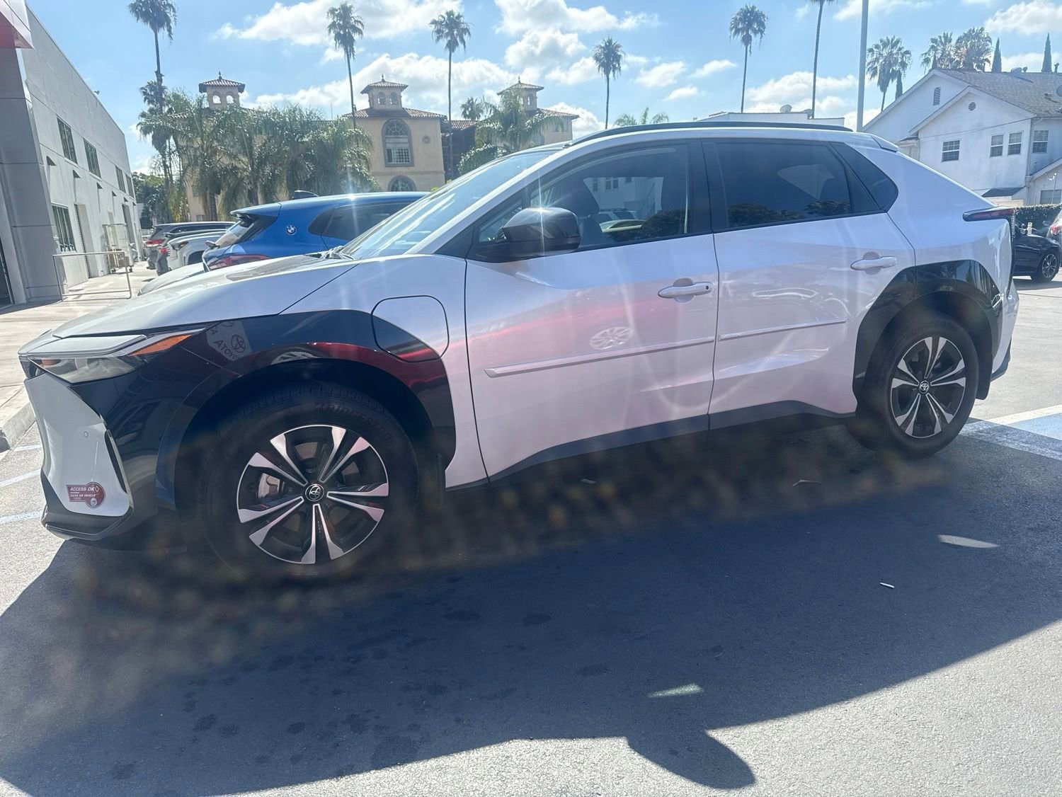 Used 2023 Toyota bZ4X XLE with VIN JTMAAAAA9PA010058 for sale in Los Angeles, CA