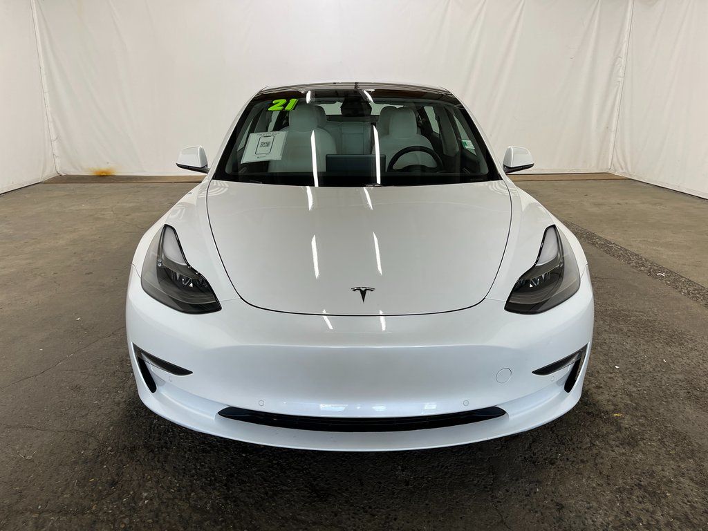 Used 2021 Tesla Model 3 Base with VIN 5YJ3E1EC9MF070885 for sale in Kirkland, WA