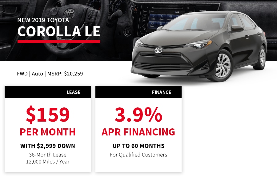 New Toyota Corolla Special Offer