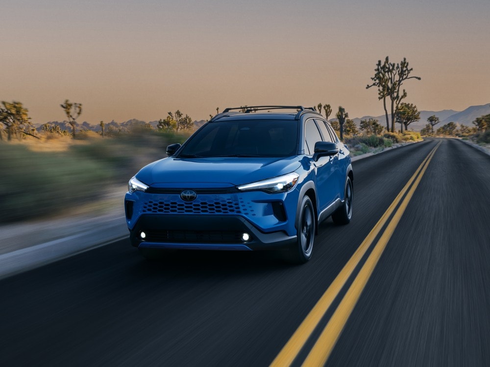  Toyota Corolla Cross Hybrid on the highway