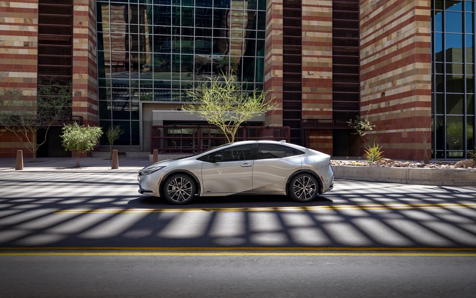 2026 Toyota Prius parked in city