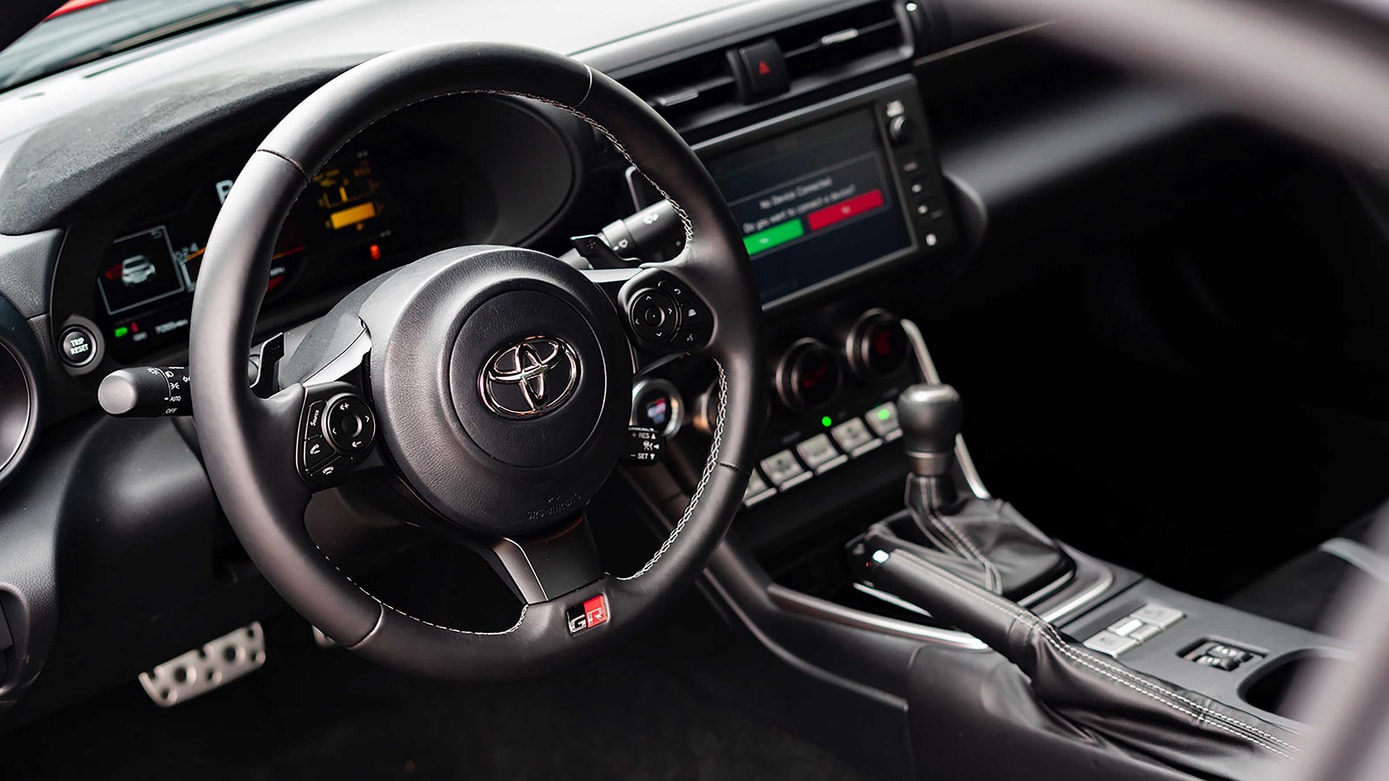 Toyota GR86 interior and technology
