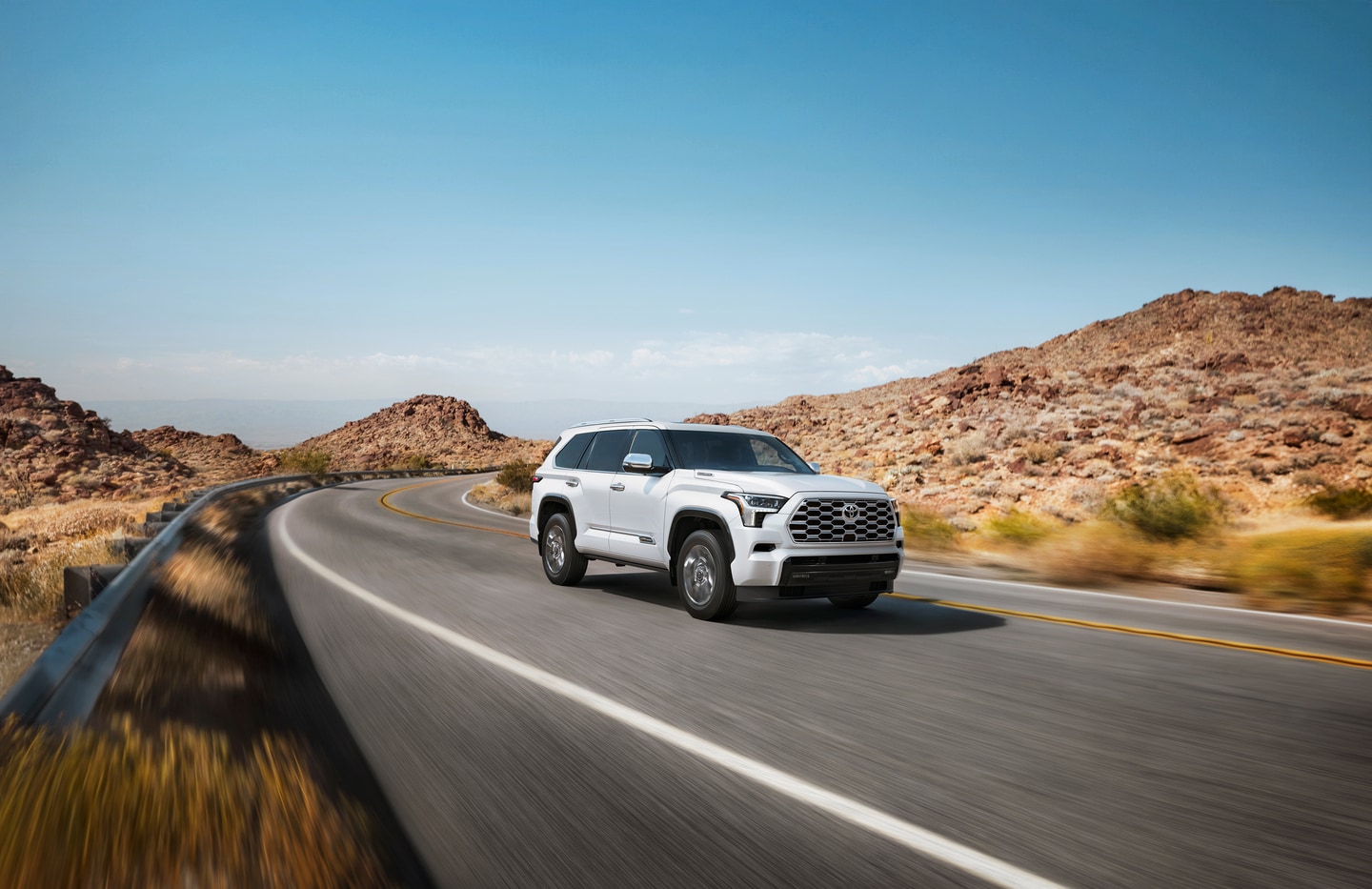Toyota Sequoia at campsite