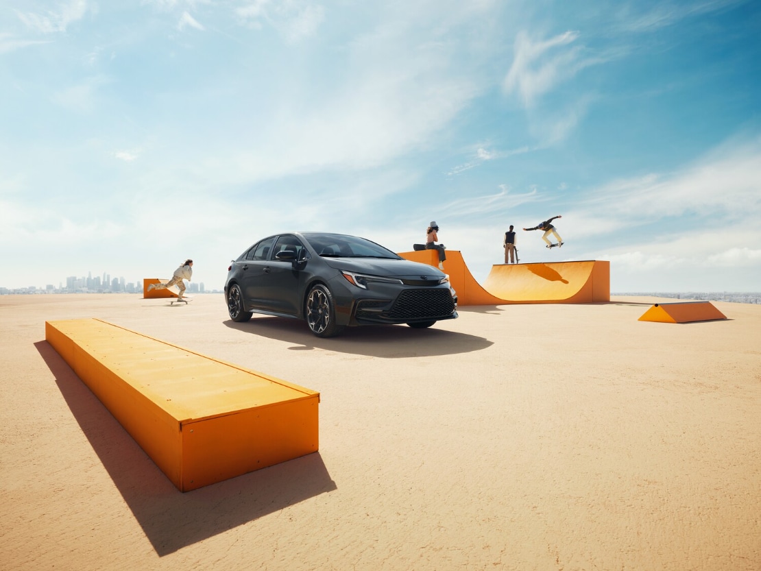  2026 Toyota Corolla at skate park