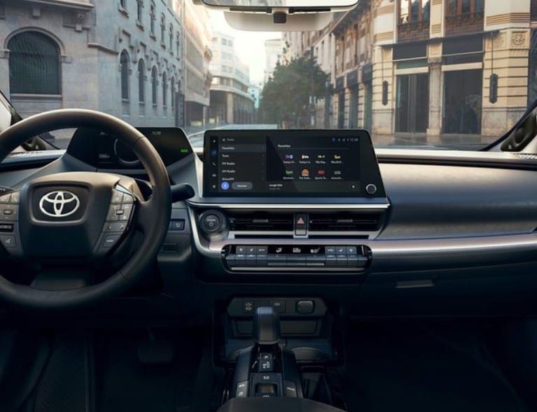 Toyota Prius dashboard view