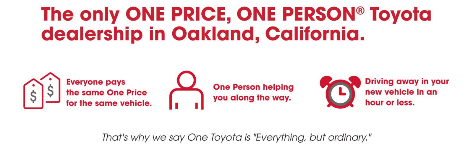 New Toyota and Used Vehicle Dealership | One Toyota of Oakland