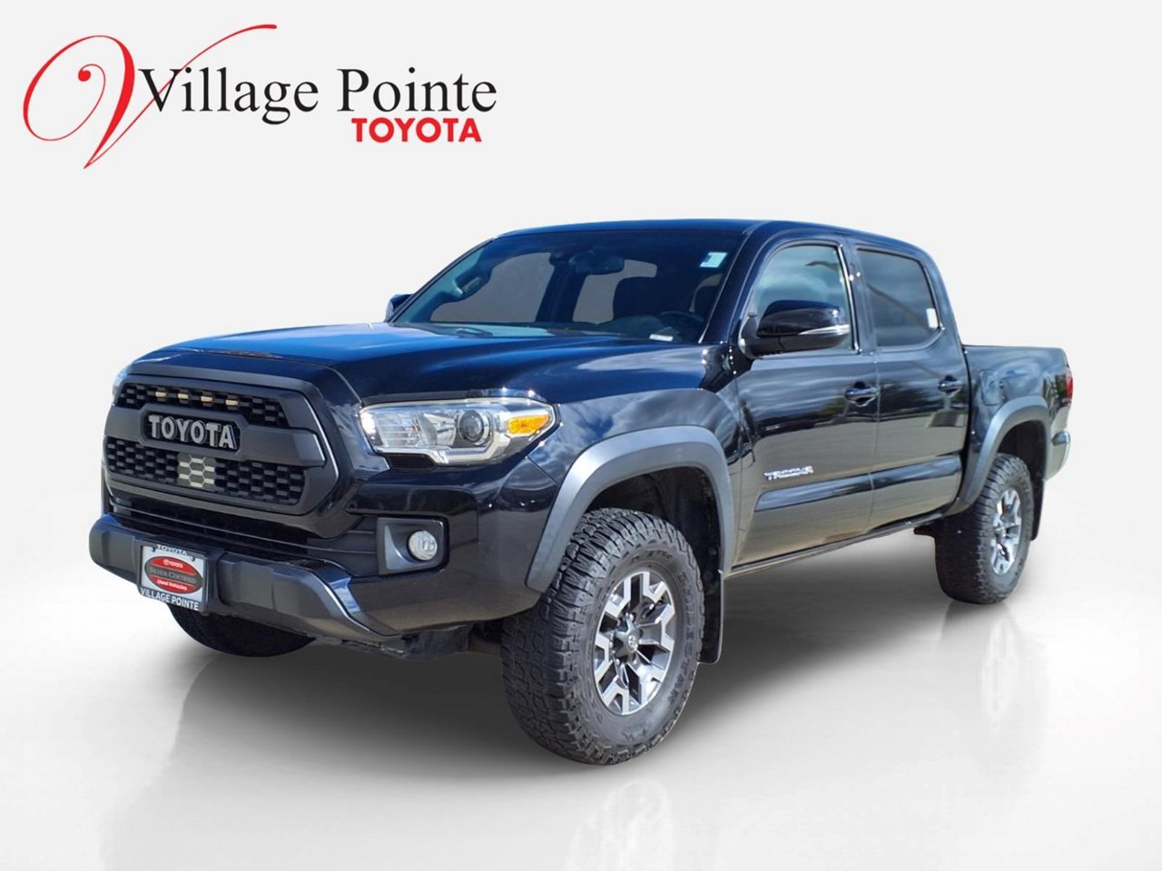 Midnight Black Metallic 2019 Toyota Tacoma Pickup Truck Four-Wheel Drive 6-Speed Automatic