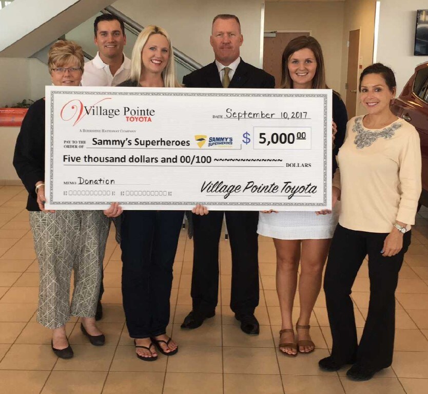 village pointe toyota glow gold rally check