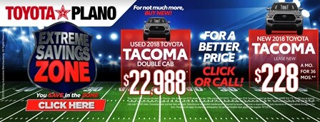 New Toyota Specials at Toyota of Plano in Texas, near Dallas