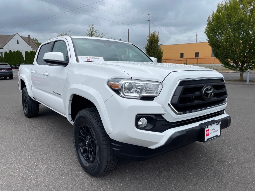 Certified 2021 Toyota Tacoma SR5 with VIN 3TMCZ5ANXMM446072 for sale in Portland, OR