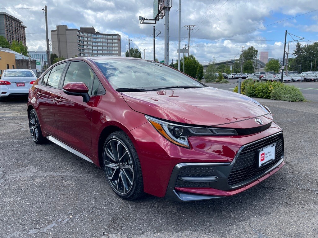 Certified 2022 Toyota Corolla SE with VIN JTDM4MCEXNJ096158 for sale in Portland, OR