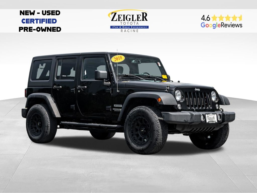 Used 2018 Jeep Wrangler JK Unlimited Sport 4x4 SUV