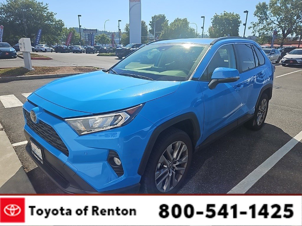 Certified 2021 Toyota RAV4 XLE Premium with VIN JTMA1RFV9MD532063 for sale in Renton, WA