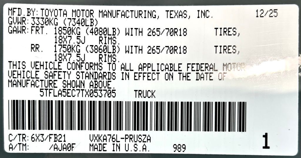 2026 Toyota Tundra SR5 - Photo 22