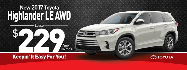 Toyota Highlander Lease Special