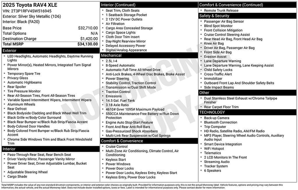 Certified 2025 Toyota RAV4 XLE Sport Utility