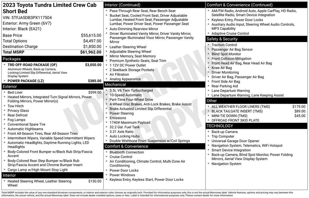 Used 2023 Toyota Tundra Limited Truck