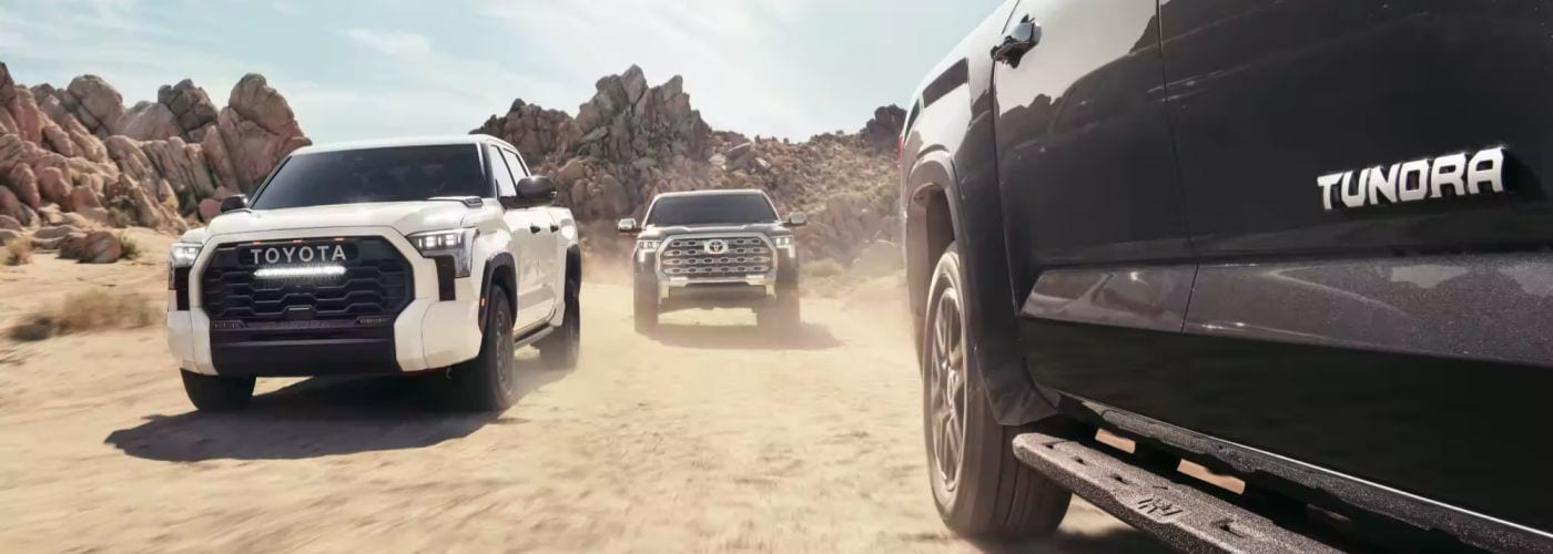 Toyota Tundra Trucks Driving in the Desert