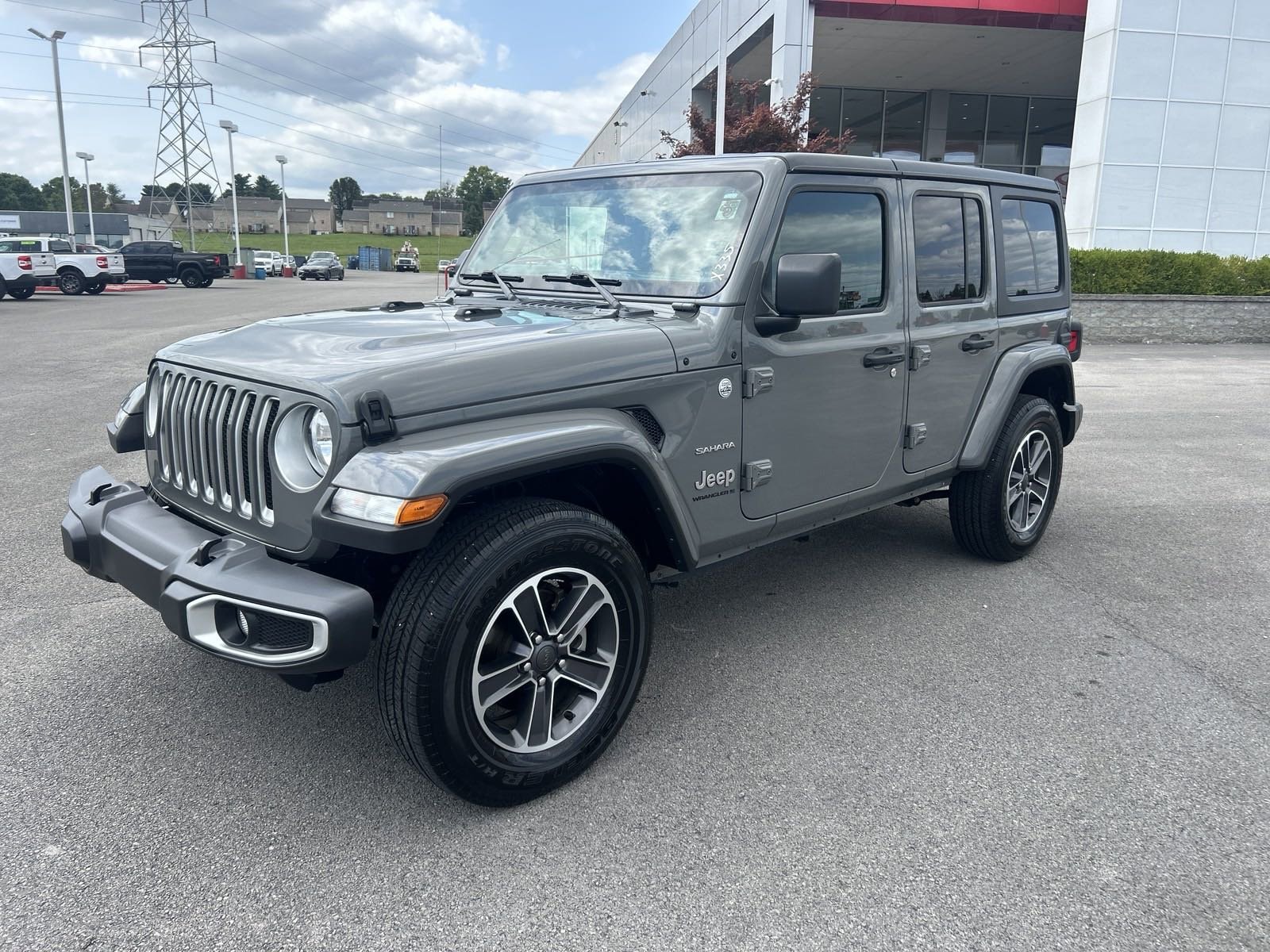 Used 2023 Jeep Wrangler 4-Door Sahara with VIN 1C4HJXEN8PW637951 for sale in Somerset, KY