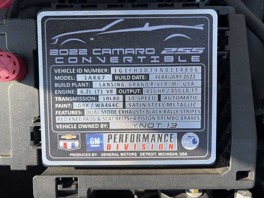 Used 2022 Chevrolet Camaro 2SS Convertible