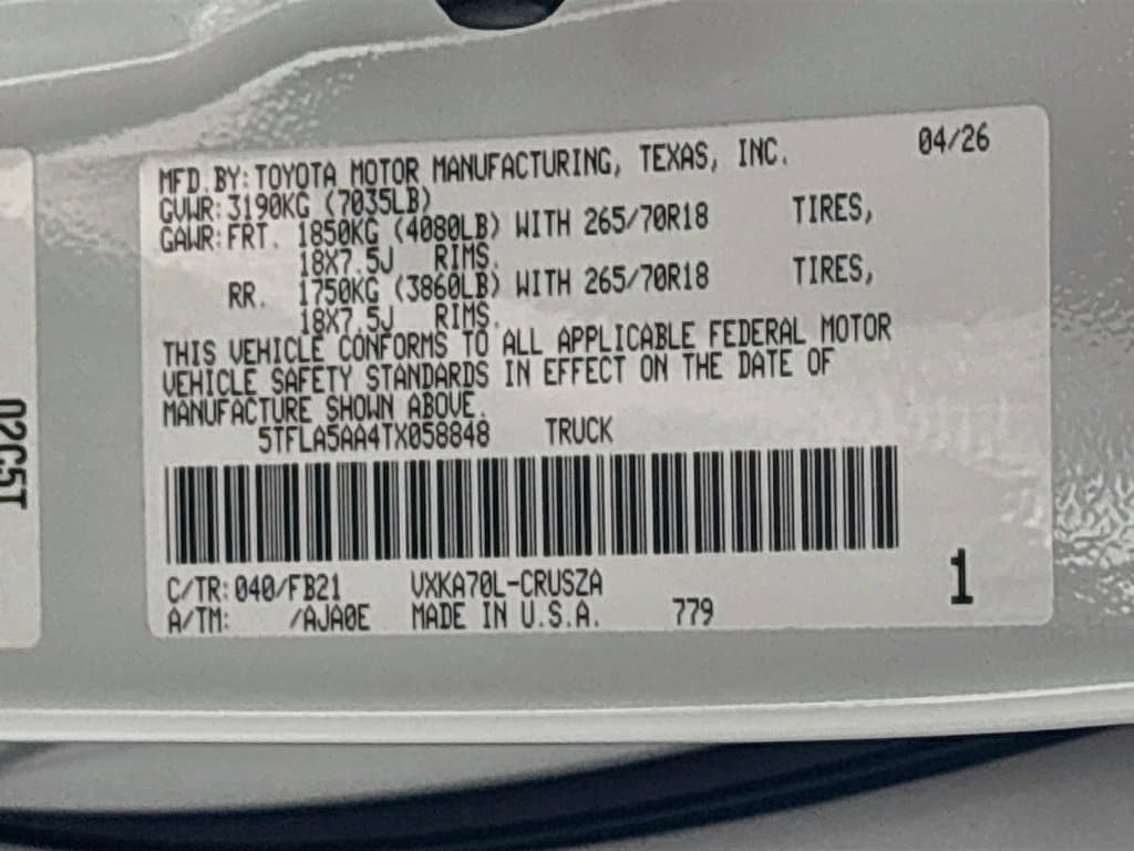 2026 Toyota Tundra SR5 - Photo 31